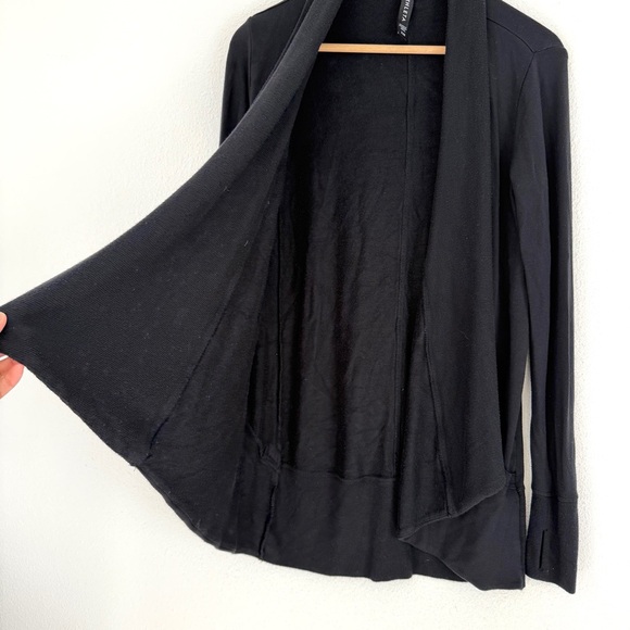 Athleta Pranayama Open Wrap Knit Cardigan XXS Black - Picture 4 of 10